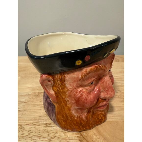 Large Toby Character Mug King Hal Hanley England L & Sons 1940's JL - Picture 5 of 10